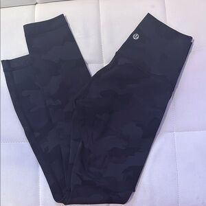 Lululemon Black Camouflage Leggings